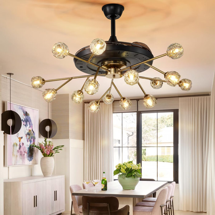 Mercer41 42" Modern Sputnik Ceiling Fan With 15 Light Wayfair Canada